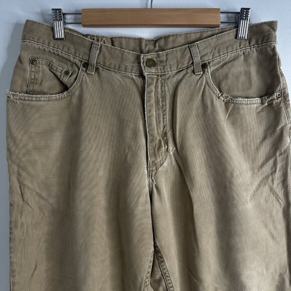 Bills Khakis Weathered Canvas USA rugged 5 Pocket Standard fit 34 (FLAWS) - Picture 2 of 16